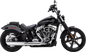 VANCE & HINES Twin Slash Slip-On Muffler - Chrome - Softail 16750