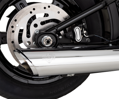 VANCE & HINES Twin Slash Slip-On Muffler - Chrome - Softail 16750