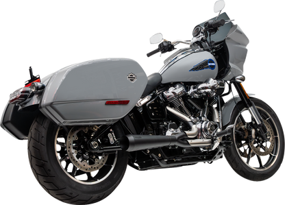 TRASK 2-into-1 Assault Exhaust System - Black - Softail M8 TM-5054BK