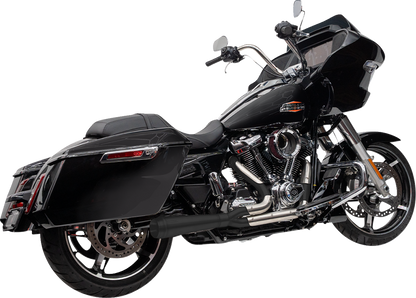 TRASK 2-into-1 Assault Exhaust System - Black - Touring M8 TM-5011BK