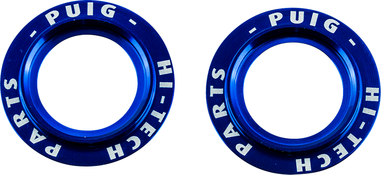 PUIG HI-TECH PARTS Axle Slider Rings - Blue - Set 20271A