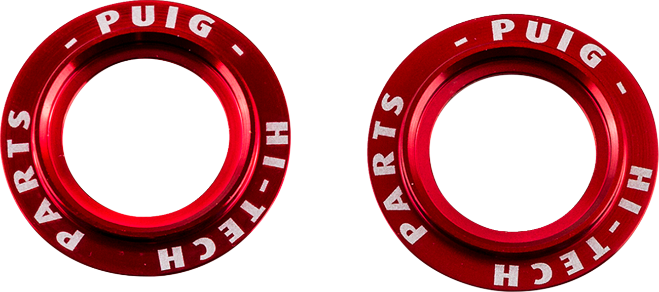 PUIG HI-TECH PARTS Axle Slider Rings - Red - Set 20271R