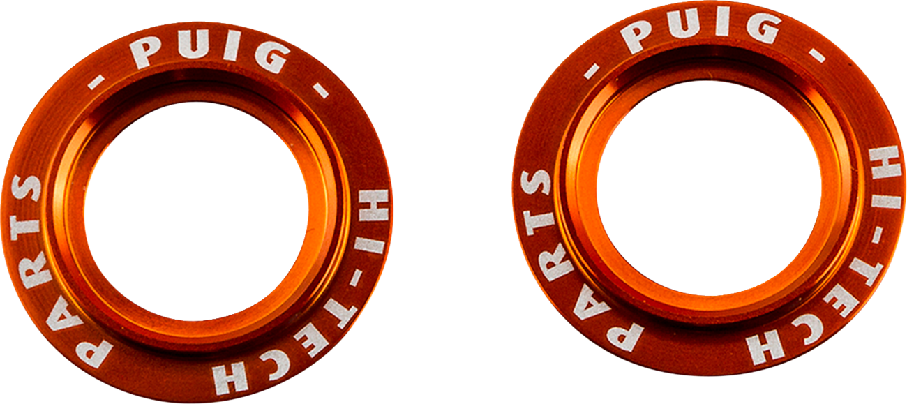 PUIG HI-TECH PARTS Axle Slider Rings - Orange - Set 20271T