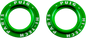 PUIG HI-TECH PARTS Axle Slider Rings - Green - Set 20271V