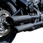 S&S CYCLE Slash-Cut Slip-On Mufflers - Race - Black - FLFB 550-0735
