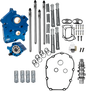 S&S CYCLE Cam Chest Kit - 496 Chain Drive Cam - Oil Cooled - Chrome Pushtubes - M8 310-1378