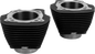 S&S CYCLE Cylinder Set - 4.320" Bore - Unhoned - Black w/o Highlighted Fins - M8 910-1006A