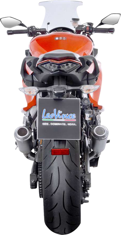 LEOVINCE LV-12 R Slip-On Muffler - Stainless Steel - KTM 1090/1190/1290 15309U