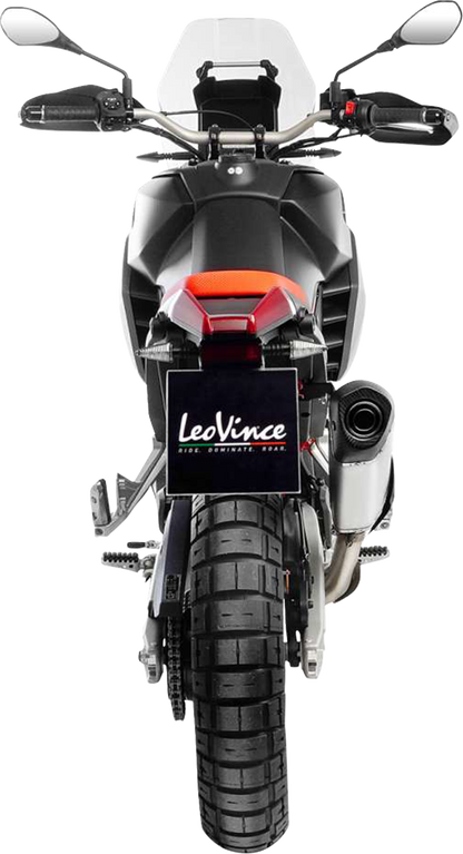 LEOVINCE LV-14 Slip-On Muffler - Stainless Steel - Aprilia Tuareg 660 15626U