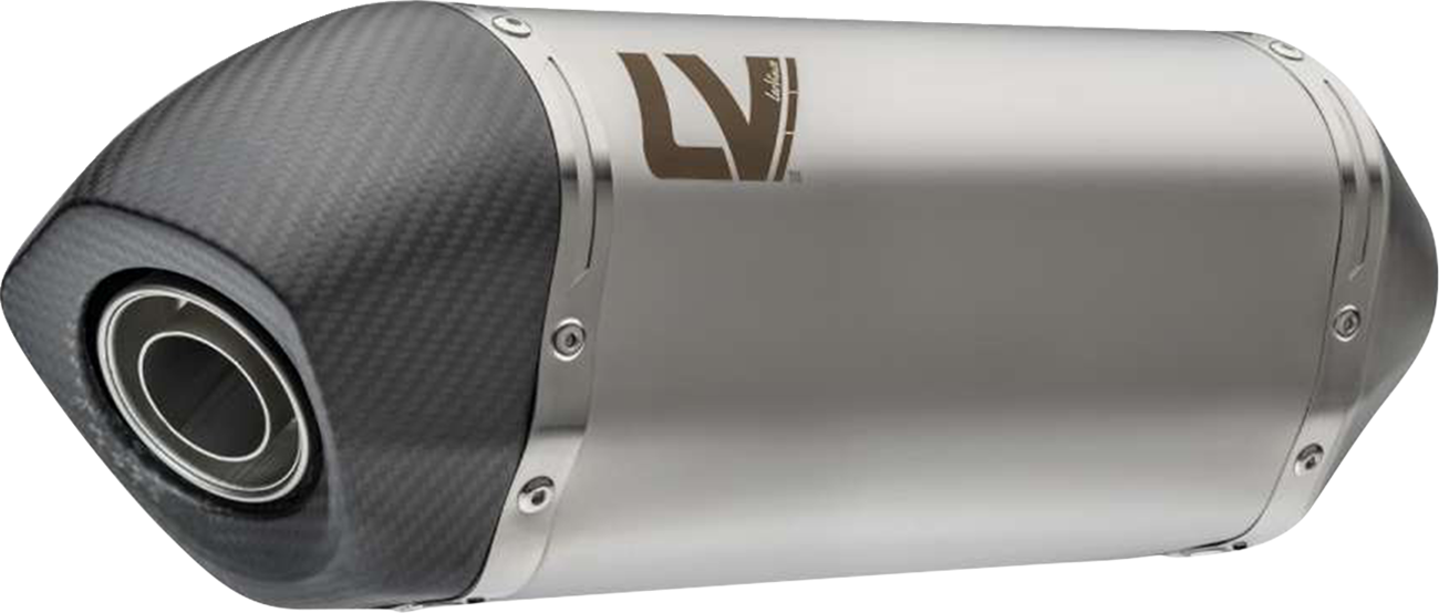 LEOVINCE LV-14 Slip-On Muffler - Stainless Steel - Aprilia Tuareg 660 15626U