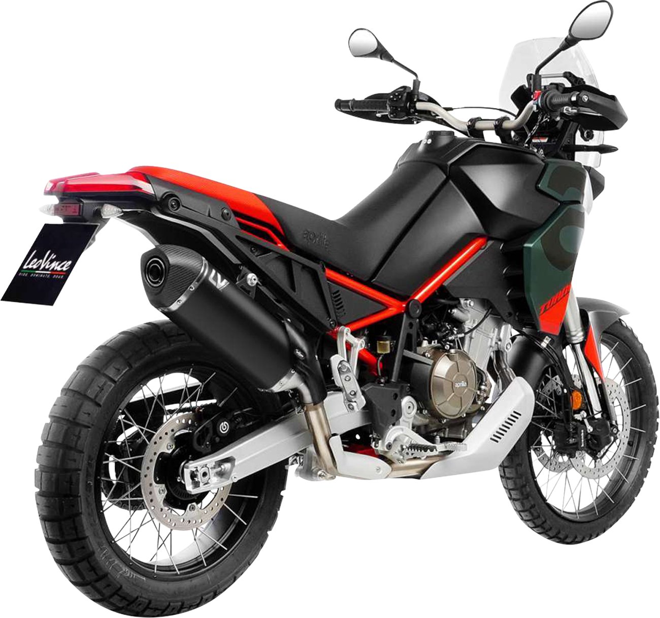 LEOVINCE LV-14 Black Edition Slip-On Muffler - Aprilia Tuareg 660 15626BU