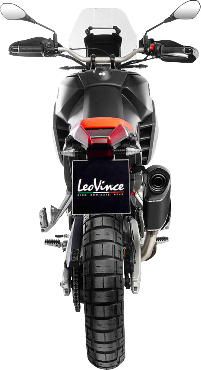 LEOVINCE LV-14 Black Edition Slip-On Muffler - Aprilia Tuareg 660 15626BU