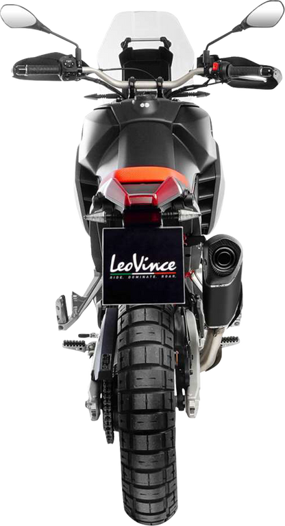 LEOVINCE LV-14 Black Edition Slip-On Muffler - Aprilia Tuareg 660 15626BU