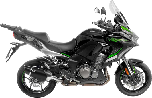 LEOVINCE LV-14 R Slip-On Muffler - Black - Kawasaki Versys 1000 15623BU