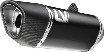 LEOVINCE LV-14 R Slip-On Muffler - Black - Kawasaki Versys 1000 15623BU