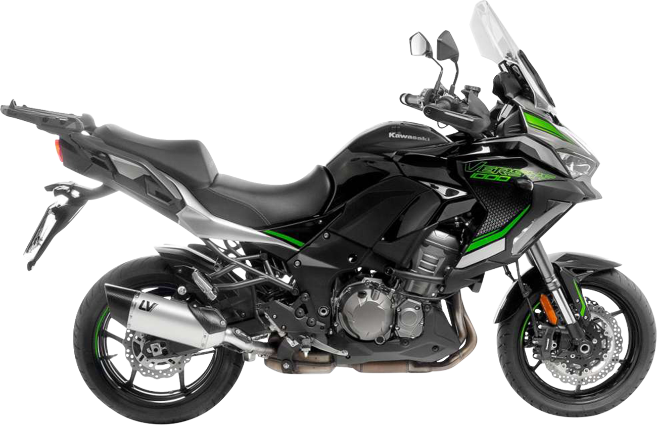 LEOVINCE LV-14 R Slip-On Muffler - Stainless Steel - Kawasaki Versys 1000 15623U