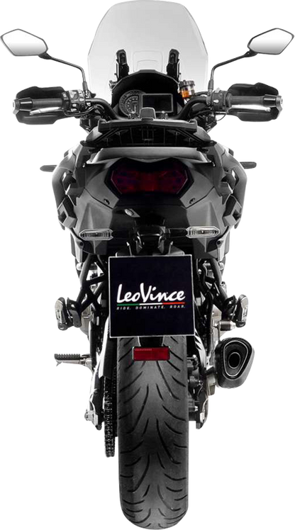 LEOVINCE LV-14 R Slip-On Muffler - Stainless Steel - Kawasaki Versys 1000 15623U