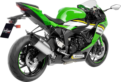 LEOVINCE LV-14 R Slip-On Muffler - Stainless Steel - Kawasaki ZX-6R 15625U