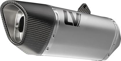 LEOVINCE LV-14 R Slip-On Muffler - Stainless Steel - Kawasaki ZX-6R 15625U