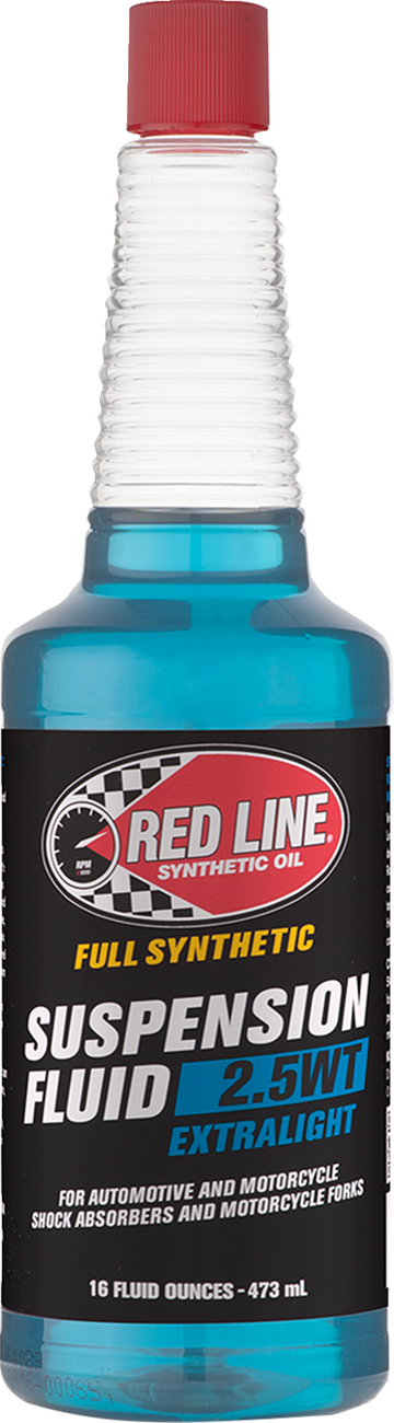 RED LINE SYNTHETIC OIL Extralight Suspension Fluid 2.5wt - 16 fl oz. (Part #91112)