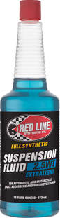 RED LINE SYNTHETIC OIL Extralight Suspension Fluid 2.5wt - 16 fl oz. (Part #91112)