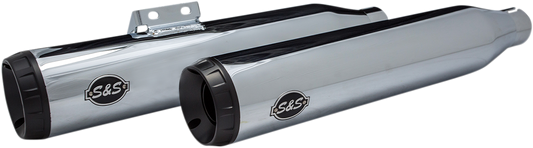 S&S CYCLE Grand National Slip-On Mufflers - Race - Chrome - M8 Softail 550-0738