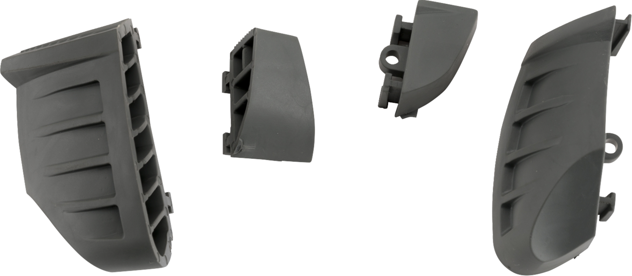 PUIG HI-TECH PARTS Replacement Bumpers - Pro 2.0 - Gray - Set 20872U
