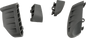 PUIG HI-TECH PARTS Replacement Bumpers - Pro 2.0 - Gray - Set 20872U