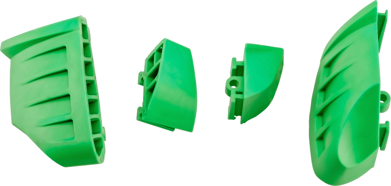 PUIG HI-TECH PARTS Replacement Bumpers - Pro 2.0 - Green - Set 20872V