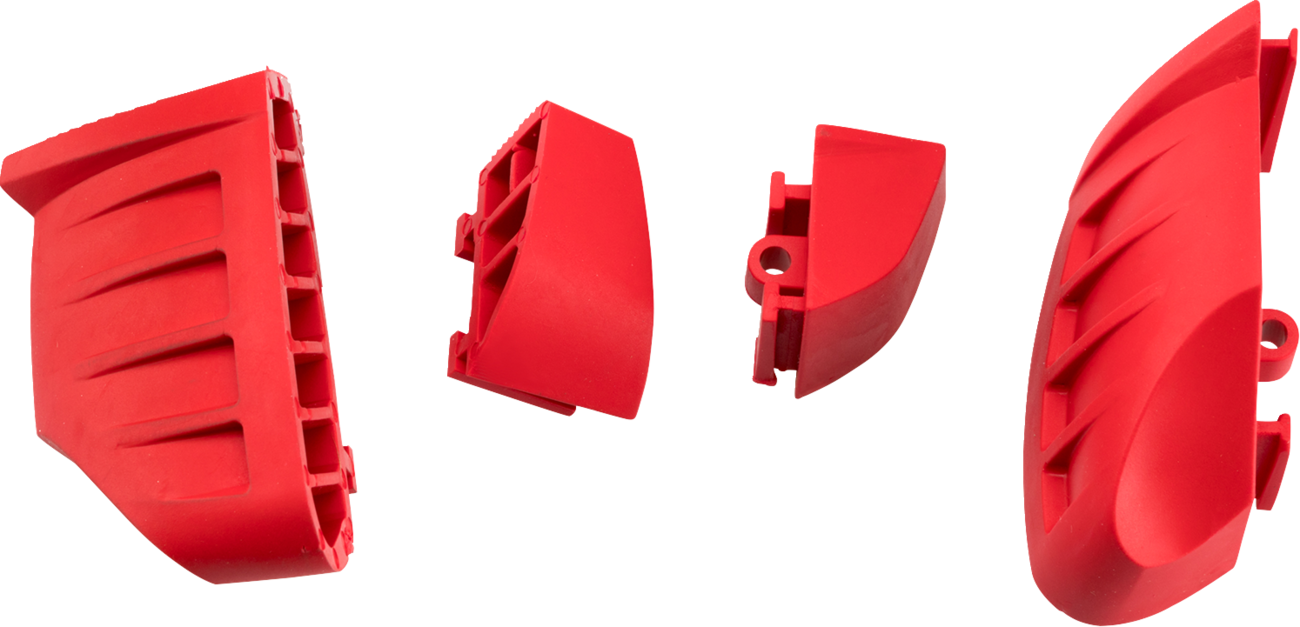 PUIG HI-TECH PARTS Replacement Bumpers - Pro 2.0 - Red - Set 20872R