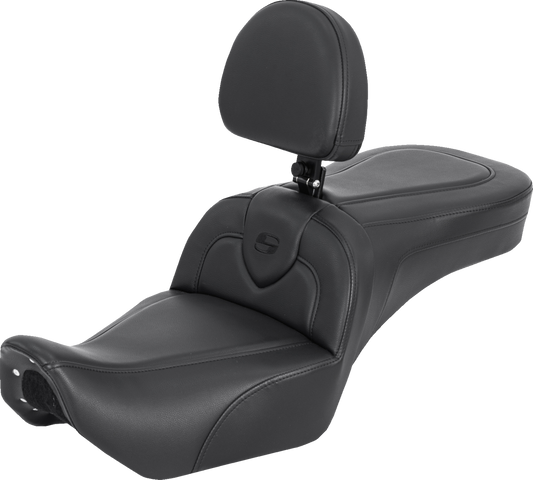 SADDLEMEN RoadSofa™ Seat - with Backrest - Black - RH975 '22-'25 822-11-187BR