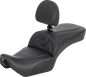 SADDLEMEN RoadSofa™ Seat - with Backrest - Black - RH975 '22-'25 822-11-187BR