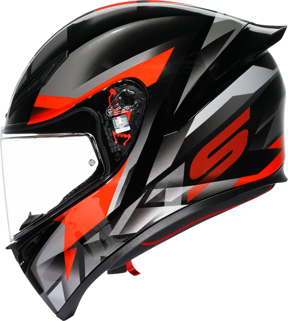 AGV K1 S Helmet - Fastlap - Black/Gray/Red - 2XL 21183940180642X