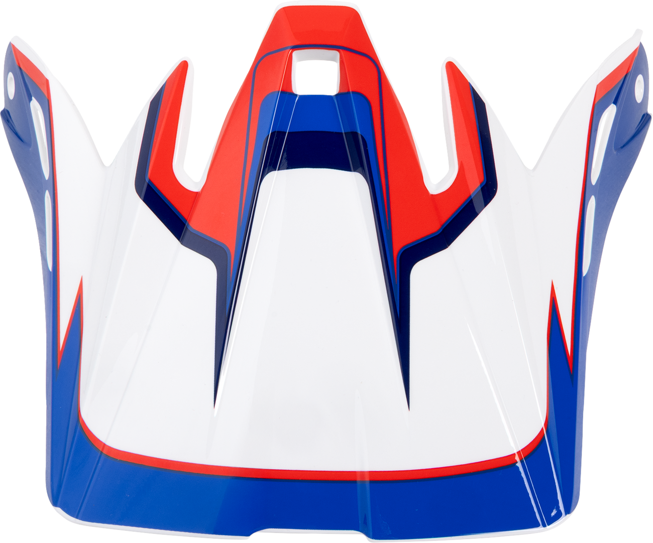 Z1R Child Dirt Maxx Peak Visor - Vortex Red/White/Blue - Part 0133-1738