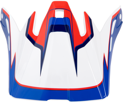 Z1R Child Dirt Maxx Peak Visor - Vortex Red/White/Blue - Part 0133-1738