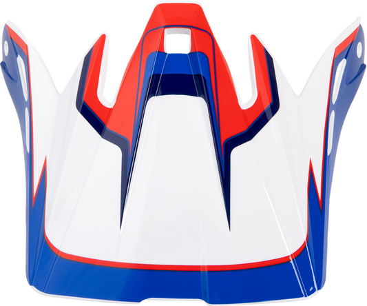 Z1R Child Dirt Maxx Peak Visor - Vortex Red/White/Blue - Part 0133-1738