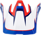 Z1R Child Dirt Maxx Peak Visor - Vortex Red/White/Blue - Part 0133-1738