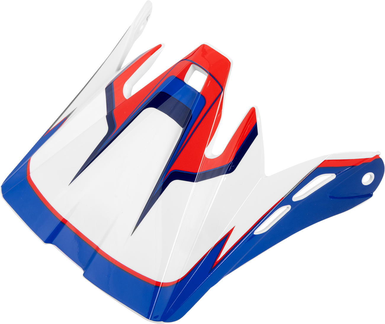 Z1R Child Dirt Maxx Peak Visor - Vortex Red/White/Blue - Part 0133-1738