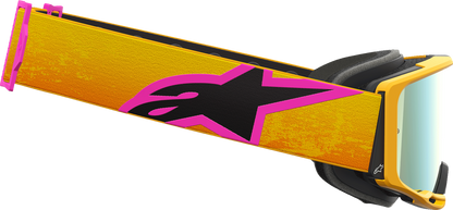ALPINESTARS GOGGLES Vision 8 Goggle - Corp - Orange/Yellow/Pink - Gold Mirror Lens 5101625-4005