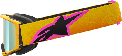 ALPINESTARS GOGGLES Vision 8 Goggle - Corp - Orange/Yellow/Pink - Gold Mirror Lens 5101625-4005