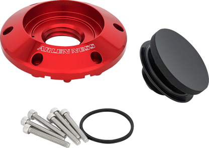ARLEN NESS Pop-Up Aluminum Gas Cap - Red (Part Number 701-022)