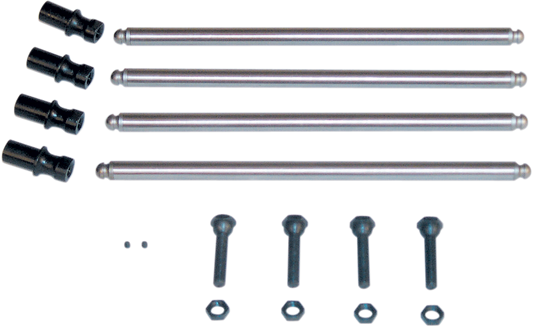 S&S CYCLE Non-Adjustable Pushrod Kit - Conversion w/Adjustable Lifter Adapters - Big Twin 93-5068