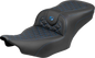 SADDLEMEN Roadsofa™ Seat - without Backrest - Blue Stitch - FLH/FLT '23-'25 823-07-21001
