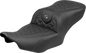 SADDLEMEN Roadsofa™ Seat - without Backrest - Gray Stitch - FLH/FLT '23-'25 823-07-21002