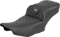 SADDLEMEN Roadsofa™ Extended Reach Seat - without Backrest - Silver Stitch - FLH/FLT '23-'25 823-07-21105
