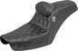 SADDLEMEN Step-Up Seat - Gripper - Black - with Backrest - FXD '96-'03 SC89604DB0