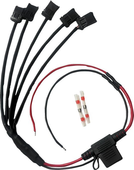 CUSTOM DYNAMICS Shark Demon® Fog Light Wire Harness - Multi-Light 5-to-1 SD-OR-FOG-HARN
