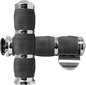 AVON GRIPS 3-Ring Air Cushioned Grips - Indian - Throttle Boss - Chrome IN-TO-AIR-90C-B