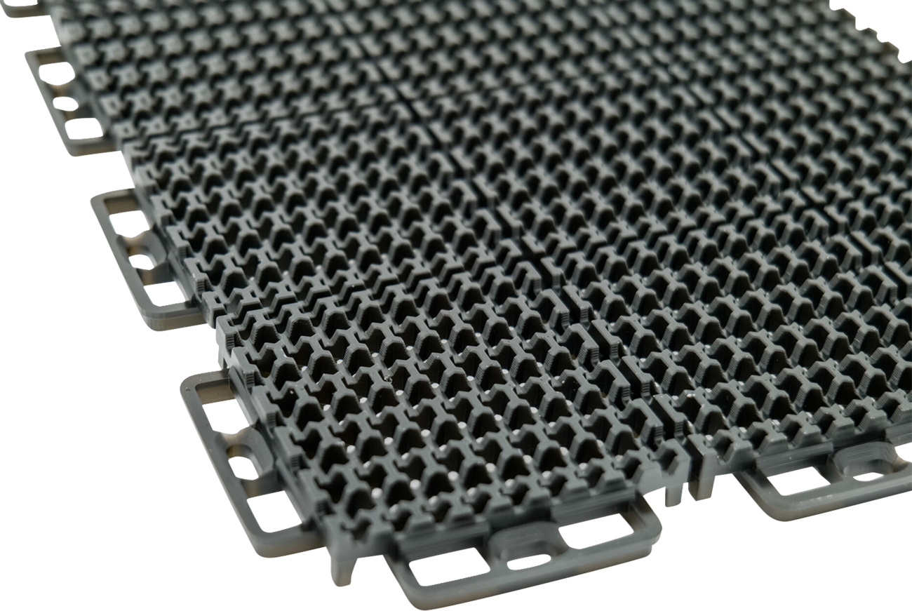 CALIBER ProTech XT Flooring - Light Gray, 8-Piece Modular Floor Tiles Part #13611-10