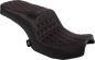 DRAG SPECIALTIES SEATS Freedom Seat - Vinyl - Double Diamond Red Stitch - Challenger '20-'25/Chieftain '25 4722D